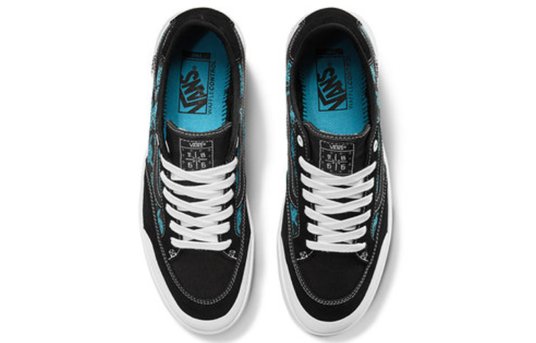 Lookbook Vans Berle Pro 頭骨圖案 黑藍