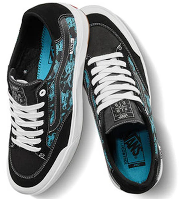 Vans Berle Pro 頭骨圖案 黑藍 Shop Vans Berle Pro 頭骨圖案 黑藍