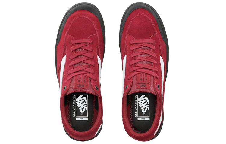 Shop Vans Berle Pro 滑板鞋 男女皆宜 紅黑色