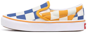 Vans Big Checker Comfycush Slip-On 'Yellow Blue' VN0A4U1SWIV Vans Big Checker Comfycush Slip-On 'Yellow Blue' VN0A4U1SWIV