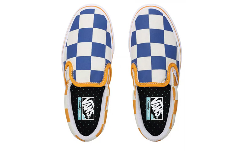 Lookbook 大童 Vans 滑入式 低筒 兒童滑板鞋 黃藍