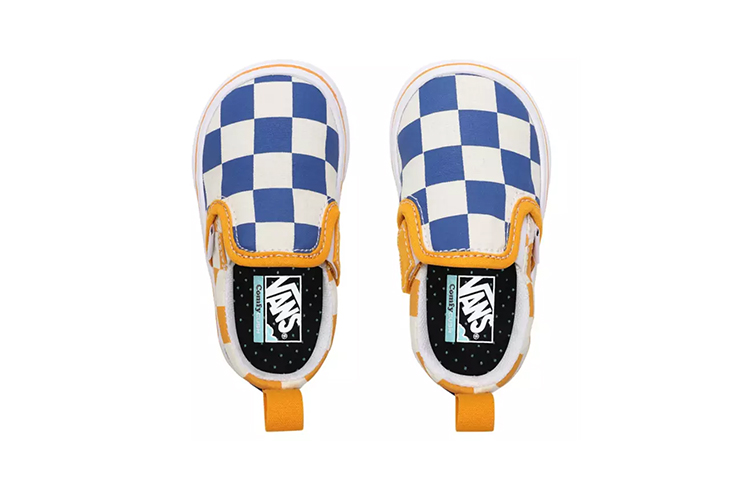 Lookbook Vans Big Checker Comfycush Slip-On V 'Biru Kuning' VN0A4U37WIV