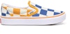 Vans Besar Checker Comfycush Slip-On 'Kuning Biru' VN0A4UUBWIV