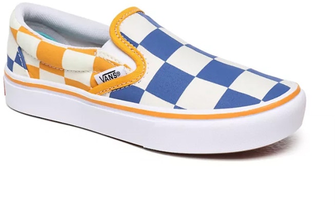 Vans Big Checker Comfycush Slip-On 'Yellow Blue' VN0A4U1SWIV Shop Vans Big Checker Comfycush Slip-On 'Yellow Blue' VN0A4U1SWIV
