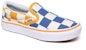 Vans Besar Checker Comfycush Slip-On 'Kuning Biru' VN0A4UUBWIV