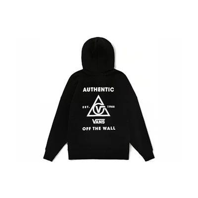 Vans Black Back Graphic Loose Fit Zip-Up Hoodie Jacket Unisex VN0A4USJBLK