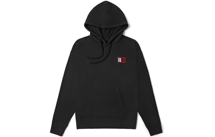 Vans Black Casual Pullover Hoodie Unisex Style VN0A54JKBLK