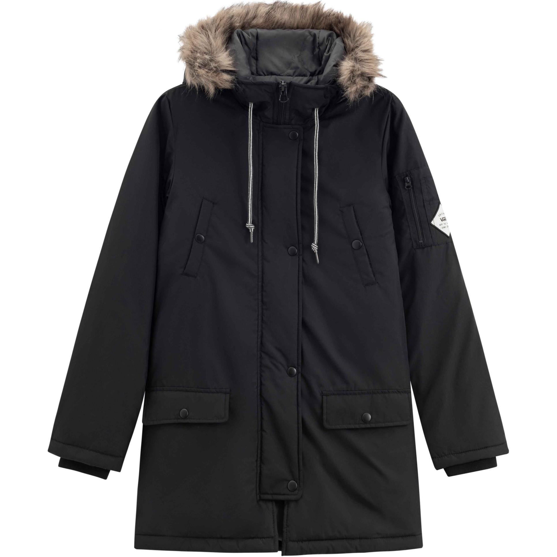 Vans Black Hooded Windproof Thermal Jacket VN0A2XDDBLK