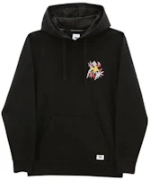 Vans Black Kangaroo Pocket Floral Print Pullover Hoodie VN0A5KN2BLK Vans Black Kangaroo Pocket Floral Print Pullover Hoodie VN0A5KN2BLK