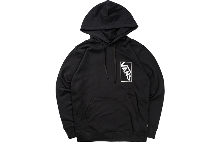 Vans Black Logo Hoodie Unisex Black VN0A48A7BLK