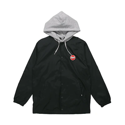 Vans Black Logo Printed Casual Workwear Hoodie Jacket VN0A4UTPBLK