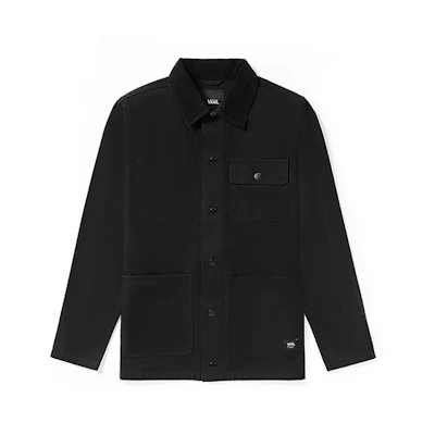 Vans Black Multi-Pocket Casual Utility Shirt Jacket VN0A3WF1BLK