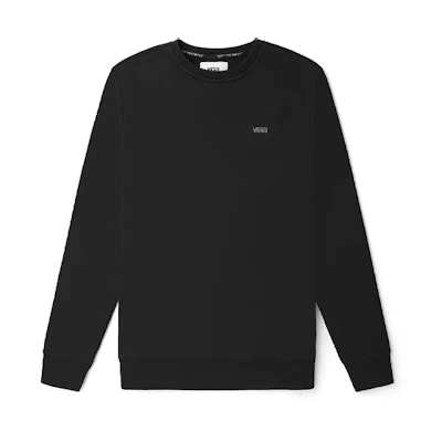 Vans Black Pullover Crewneck Sweatshirt Casual Unisex Long Sleeve VN0A4PODBLK
