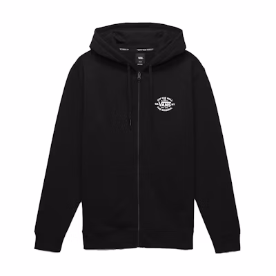 Vans Black Solid Color Zip-Up Hoodie Unisex VN0A5KL9BLK