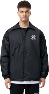 Vans 黑色素面長袖寬鬆版型有領夾克 VN0A5KEYBLK Sizing Vans 黑色素面長袖寬鬆版型有領夾克 VN0A5KEYBLK