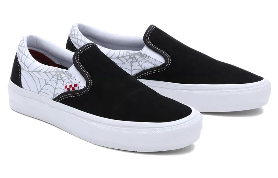 Lookbook Vans Slip-On 'Black Widow Spider' Hitam Putih VN0A5FCABWT