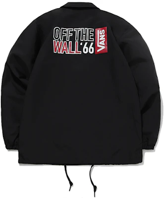 Vans Black Windproof Casual Sports Coach Jacket VN0A4UR7BLK Buy Vans Black Windproof Casual Sports Coach Jacket VN0A4UR7BLK