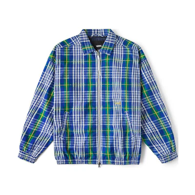 Vans Blue Checkered Collared Casual Jacket VN000H2QCYG