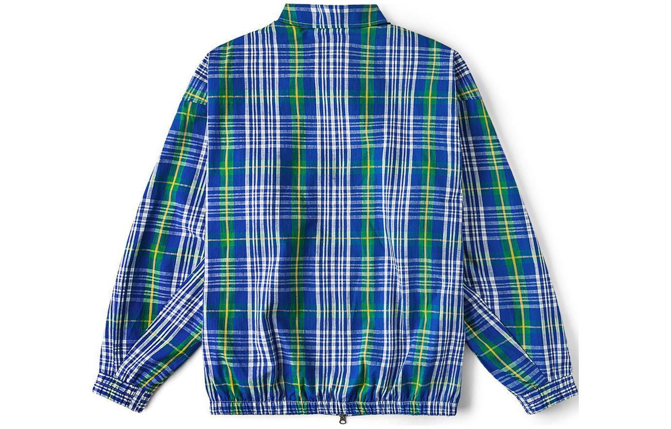 Lookbook Vans 藍色格紋翻領休閒外套 VN000H2QCYG