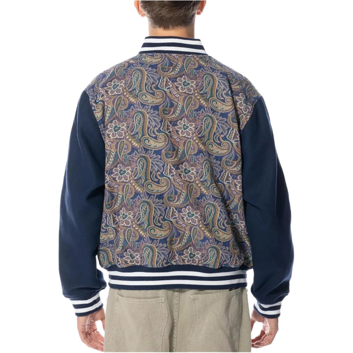 Purchase Vans 藍色滿版字母圖案棒球領長袖外套 VN0A7SRQ448