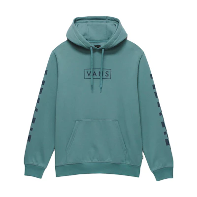 Vans Boxed Check Green Pullover Hoodie Letter Print Long Sleeve VN000ABGKDU