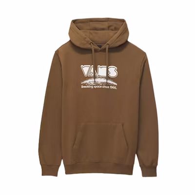 Vans Breaking Space Brown Pullover Hoodie Letter Print Long Sleeve VN000GDZCR6