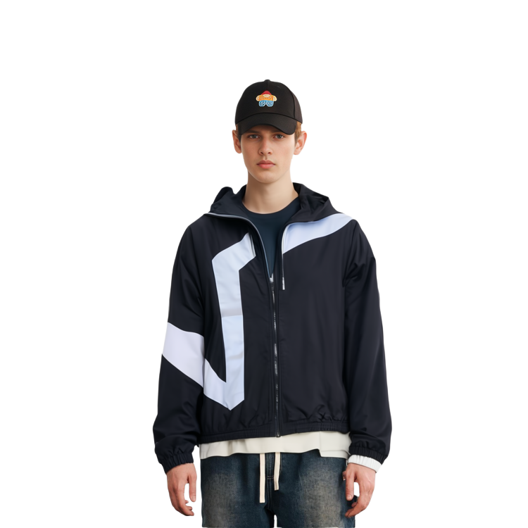 Sizing Vans 透氣針織連帽訓練外套 適合跑步與休閒穿搭 VN0A4UR8BLK