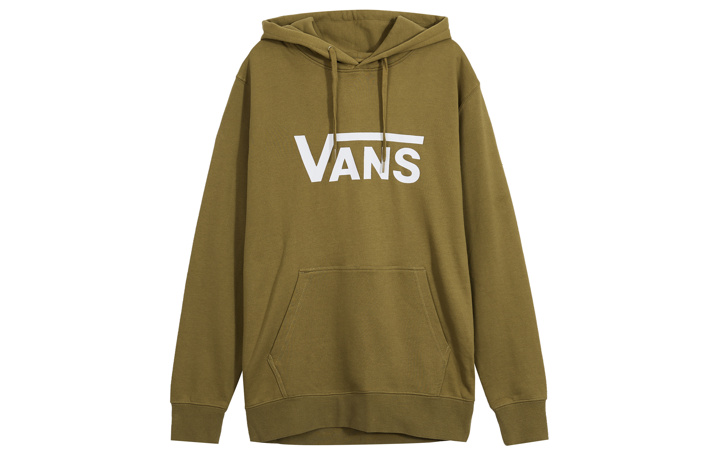Vans Brown Alphabet Print Unisex Pullover Hoodie Casual Sweatshirt VNOA4MM9ZBN