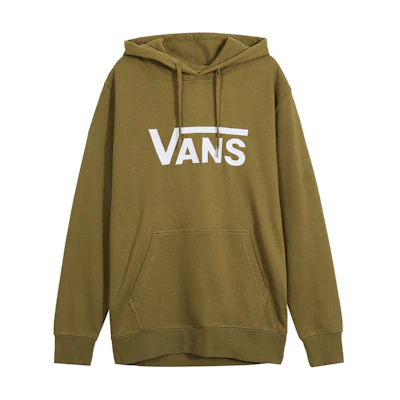 Vans Brown Alphabet Print Unisex Pullover Hoodie Casual Sweatshirt VNOA4MM9ZBN