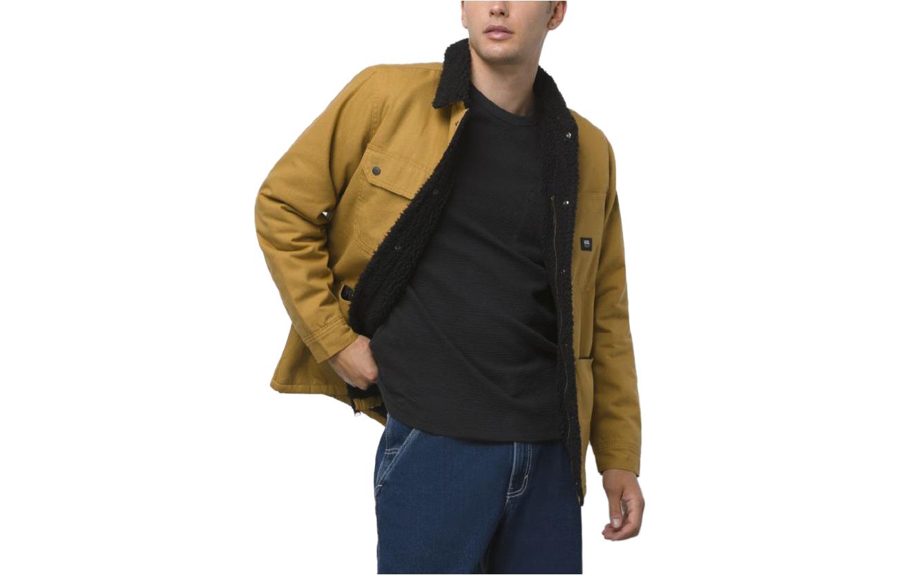 Vans Brown Collared Long-Sleeve Jacket VN0A5KLK5RJ