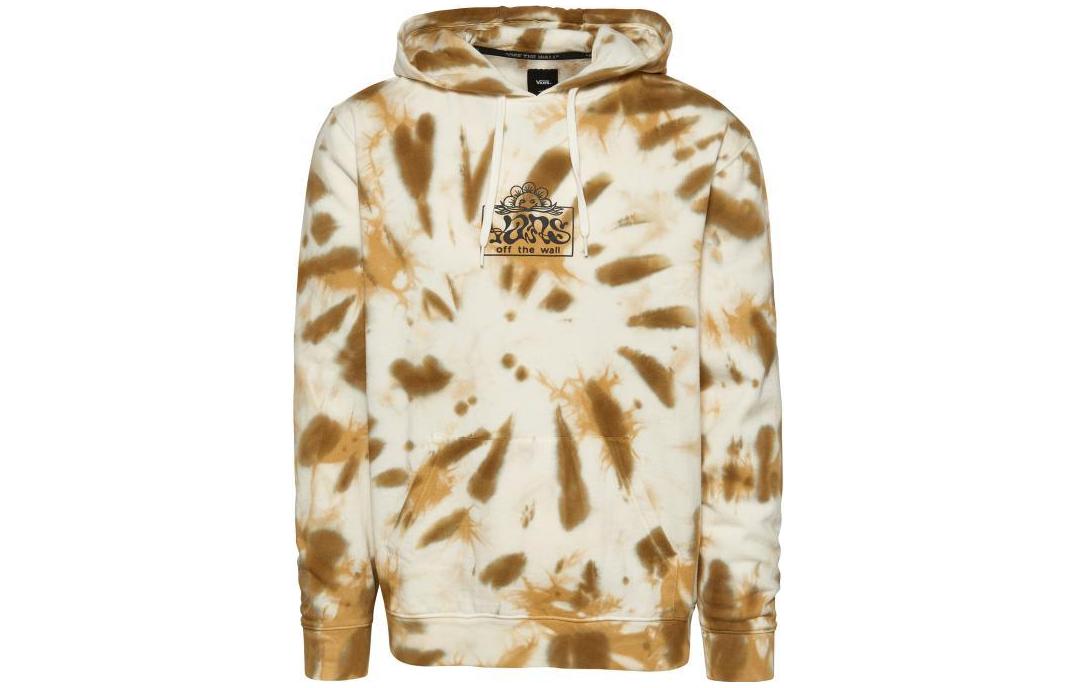 Vans Brown Letter Print Pullover Hoodie Fleece VN0A5KEFZBN
