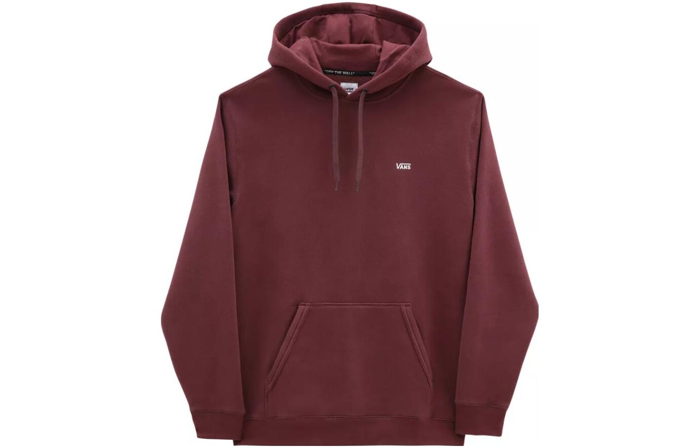 Vans Burgundy Graphic Print Pullover Hoodie Long Sleeve Loose Fit VN0A4OOOALI