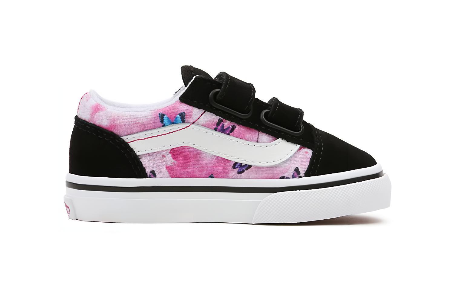 Order Kasut Rendah Velcro Vans Butterfly Dream Old Skool Hitam/Pink VN000D3YARP