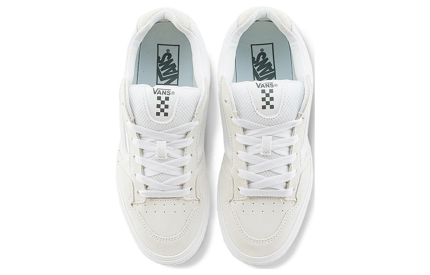 Shop 同款 Vans Caldrone 復古舒適 耐磨透氣 低幫 板鞋 男款 白灰