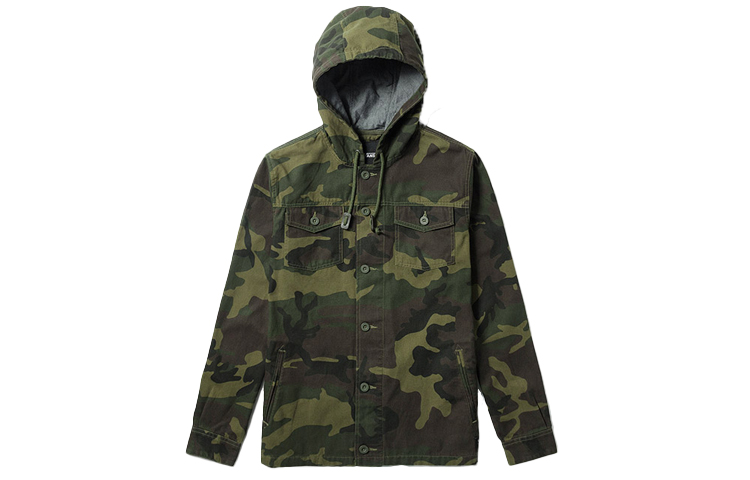 Vans Camo Multi-Pocket Outdoor Hooded Coaches Jacket VN0A36JLTJS
