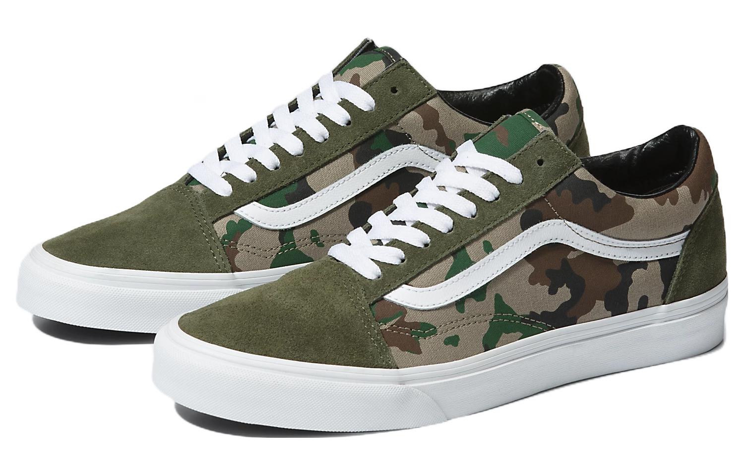 Lookbook Vans Camo Old Skool 'Hijau Putih' VN0007NTY33
