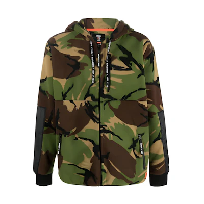 Vans Camo Print Zip Hoodie Jacket Green VN0000B2CMA1