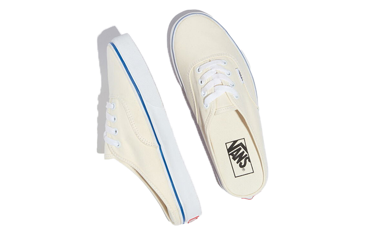 Lookbook Vans Authentic Mule 潮流百搭 休閒 低筒 滑板鞋 男女款 白色