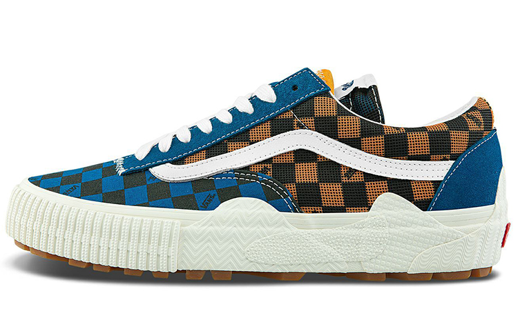 Vans Cap Mash Low LX '2-Tone Checkerboard - Mykonos Blue Apricot' VN0A4UUS2P0