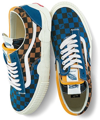 Vans Cap Mash Low LX '2-Tone Checkerboard - Mykonos Blue Apricot' VN0A4UUS2P0 Shop Vans Cap Mash Low LX '2-Tone Checkerboard - Mykonos Blue Apricot' VN0A4UUS2P0