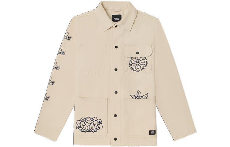 Vans Cartoon Print Multi-Pocket Jacket Men’s Off-White VN0A3WF17VJ