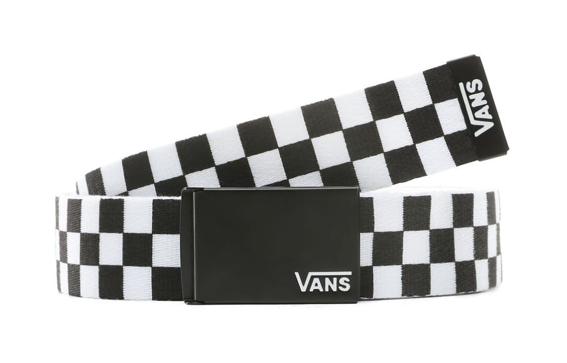 Vans Casual Checkered Polyester Belt  Black VN0A3HZWHU0