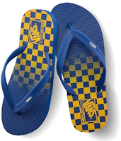 Shop Vans 休閒時尚拖鞋 男女同款 藍黃色 棋盤格