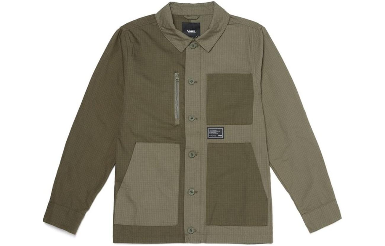 Vans Casual Long Sleeve Button-Up Jacket Khaki VN0A4MLJKCZ