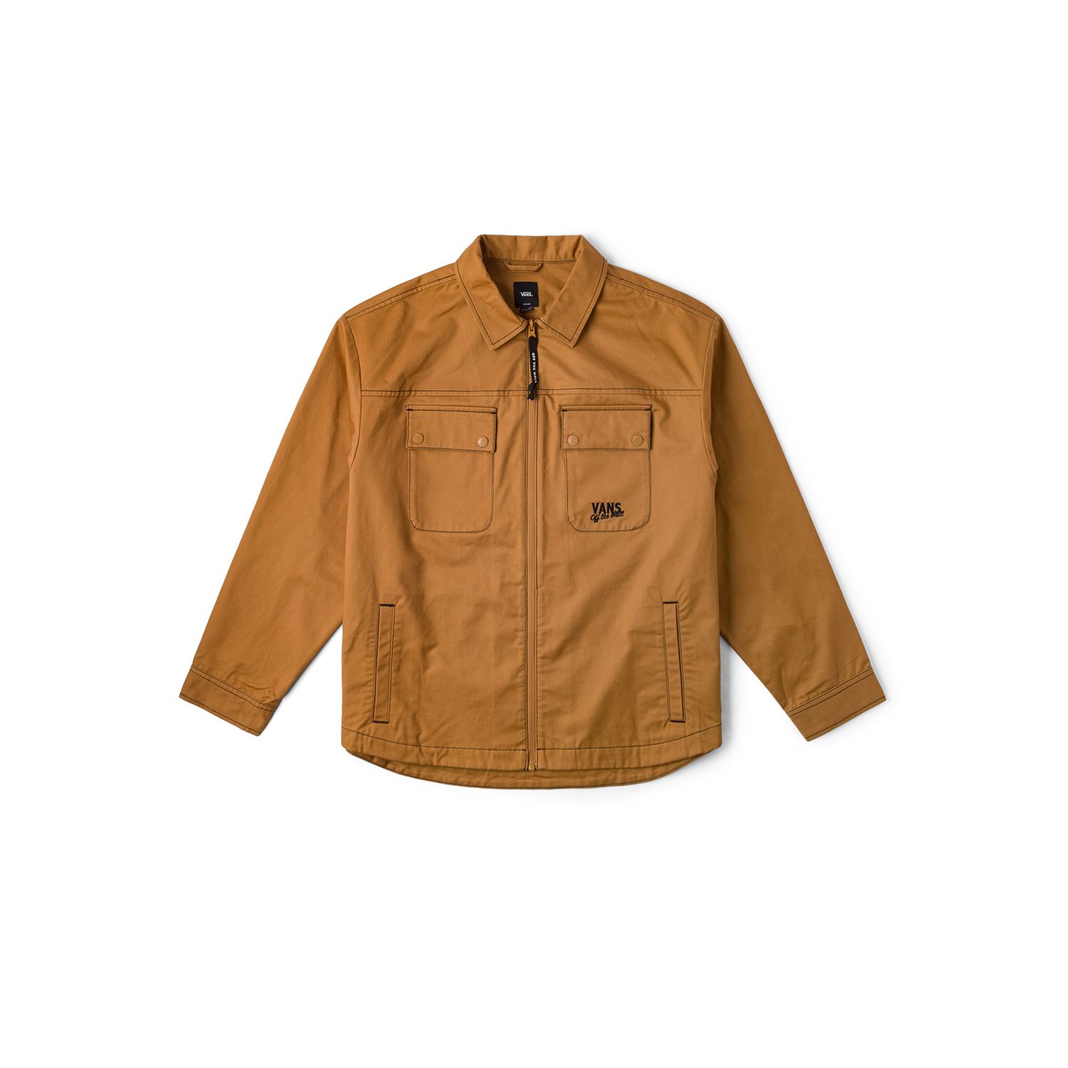 Vans Casual Multi-Pocket Outdoor Shirt Jacket Caramel Color VN000KC21OU