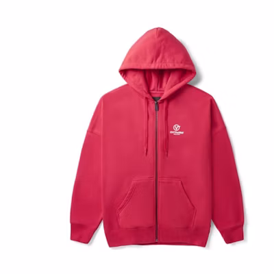 Vans Casual Sports Zip Hoodie Red VN0A48AIIZQ