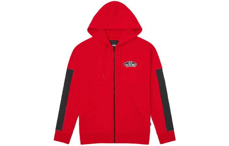 Vans Casual Zip-Up Hoodie Red Color VN0A4BP9FTZ