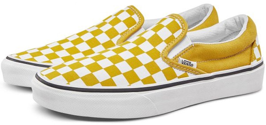 Vans Checkerboard Classic Slip-On 'Amarillo Yema' VN0A38F7VLY Order Vans Checkerboard Classic Slip-On 'Amarillo Yema' VN0A38F7VLY
