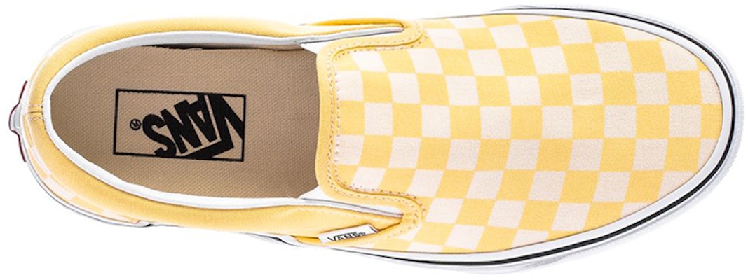 Vans Checkerboard Classic Slip-On Sneakers Yellow VN0A4U38WRZ Shop Vans Checkerboard Classic Slip-On Sneakers Yellow VN0A4U38WRZ
