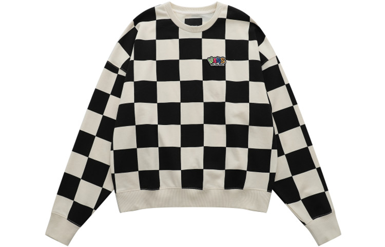 Vans Checkerboard Crewneck Sweatshirt Unisex - Black VN0A5H98J0Z
